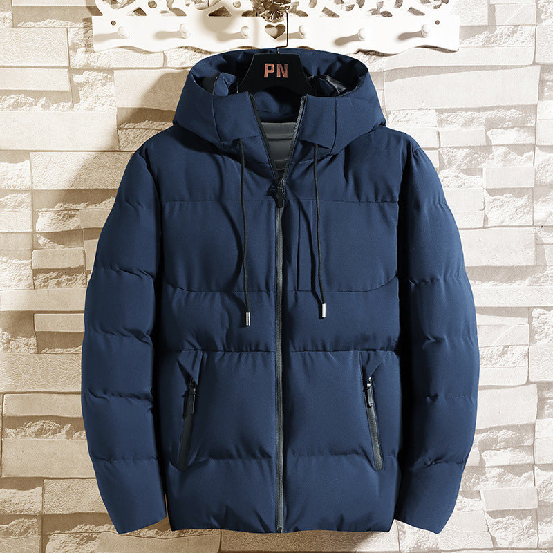 Manteau d'hiver épais, isolé et chaud avec capuche pour homme