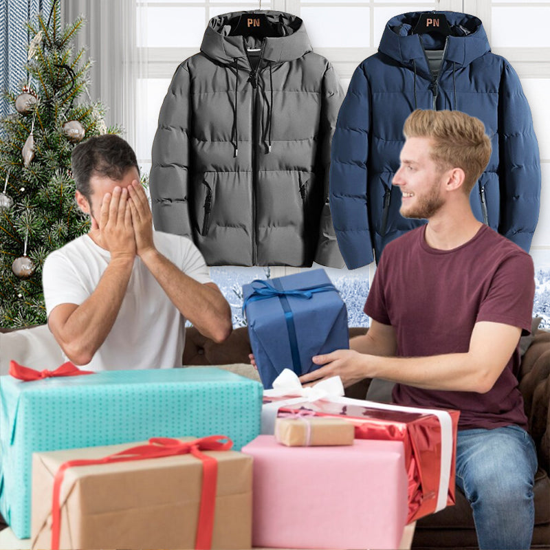 Manteau d'hiver épais, isolé et chaud avec capuche pour homme