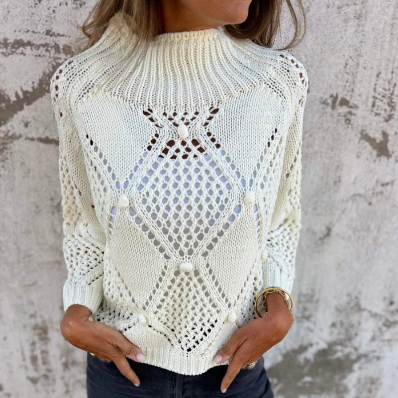 Pull ras du cou en tricot - Aloya