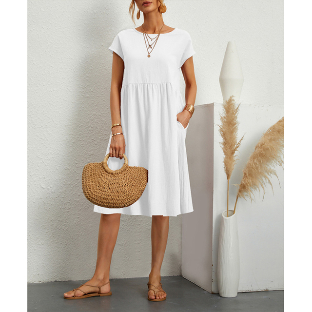 Kasandra - Robe midi d'été en coton