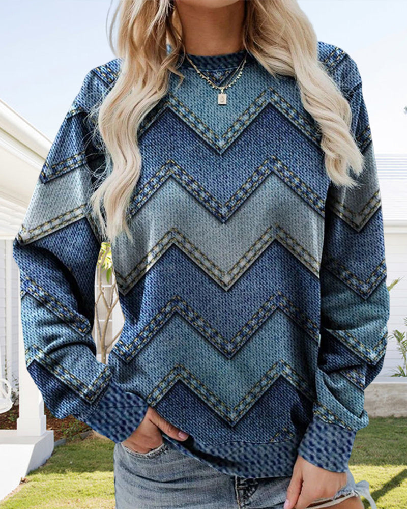 Pull à motifs géométriques - Patrizia