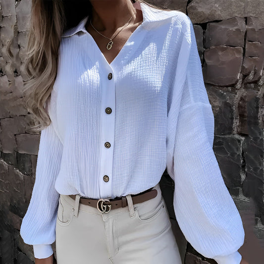 Isabelle - Blouse à Manches Longues Style Européen pour Femmes