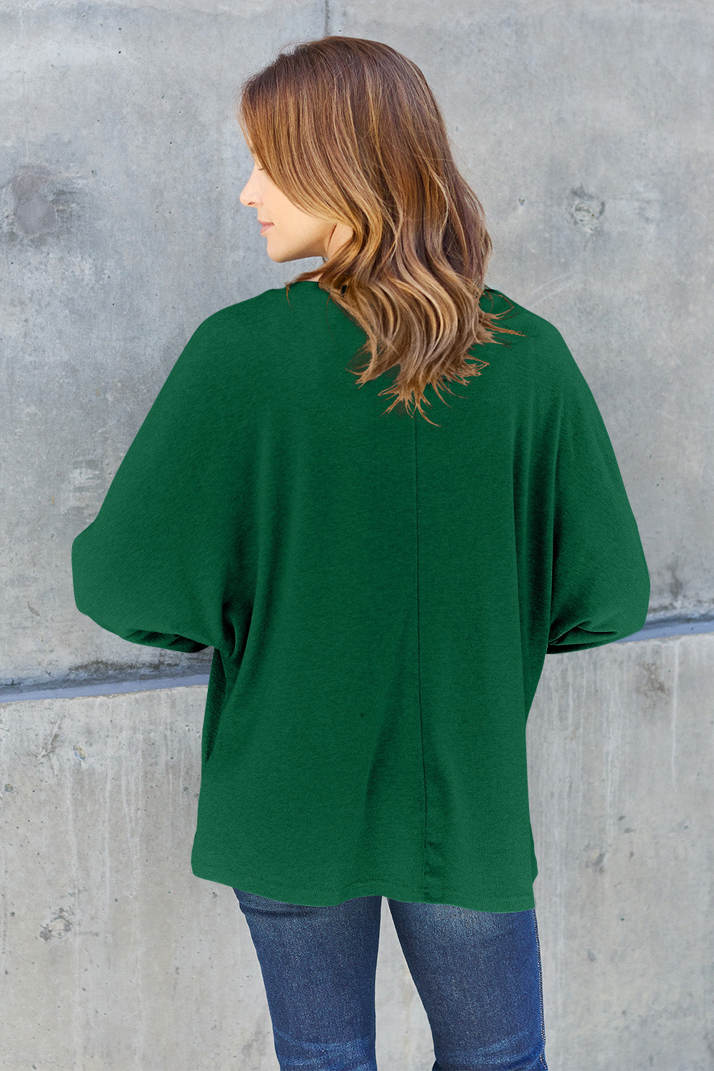 Riley - T-shirt à manches longues et col rond taille complète pour femme