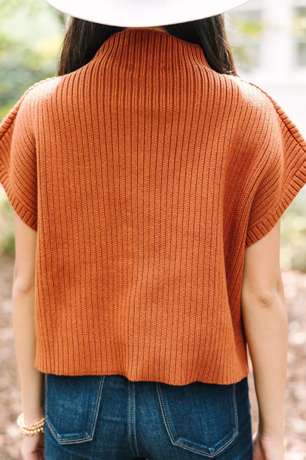 Mira - Gilet en maille avec col montant et poche poitrine pour femme