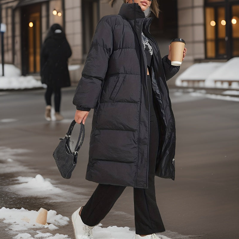 Manteau hiver avec col haut