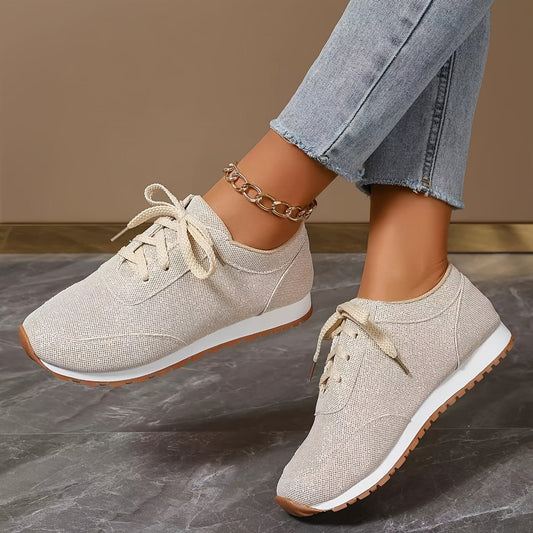 Léa - Baskets Beige Pour Femme