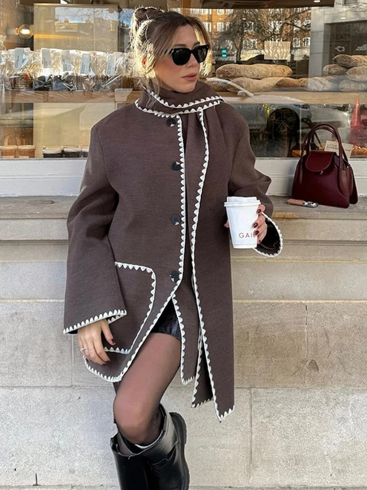 Élodie Lavin | Manteau en laine élégant