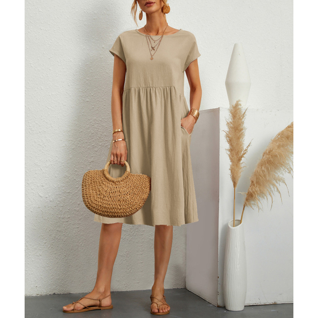 Kasandra - Robe midi d'été en coton