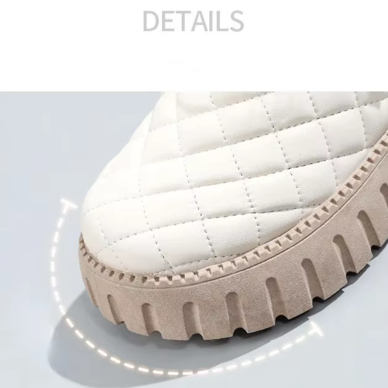 Éloïse - Chaussures d'hiver à fermeture à glissière avec motif en bloc pour dames