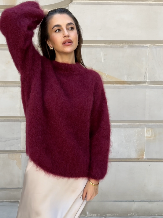 Pull féminin confortable avec col rond parfait pour toutes les saisons