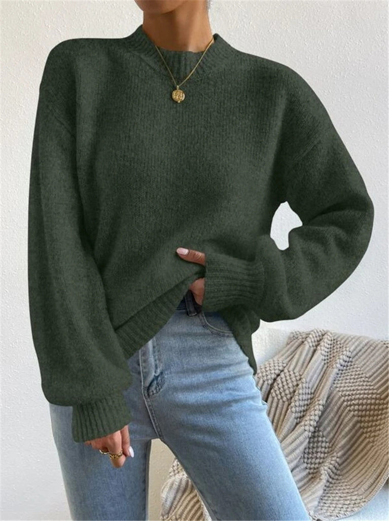 Pull élégant à col montant pour femme