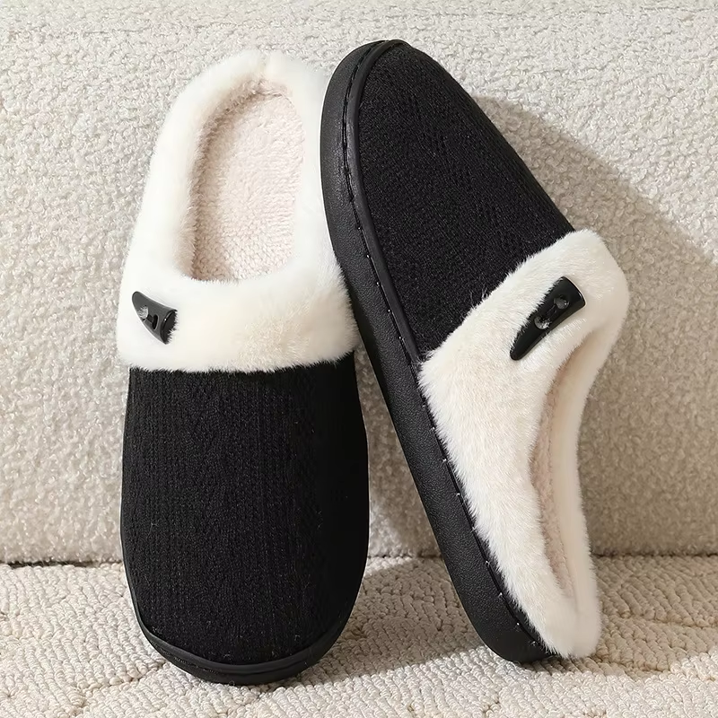 Chaussons plats en fausse fourrure - Gwenaelle