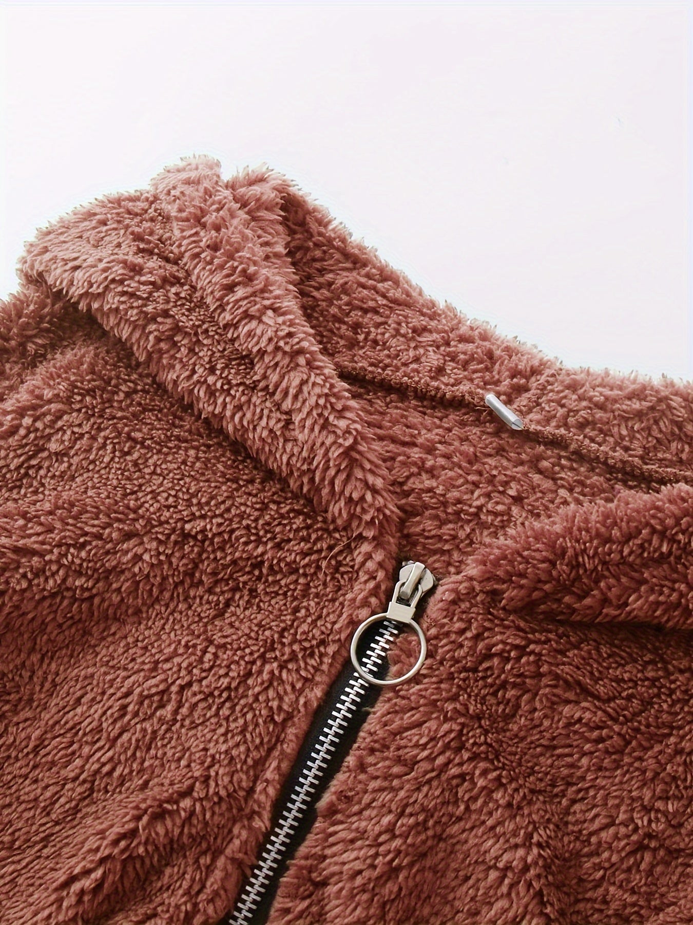 Clara - Veste rose casual de transition avec poches pour femme