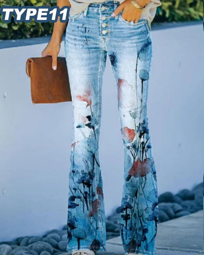 Nana - Jeans Ample à Fleurs