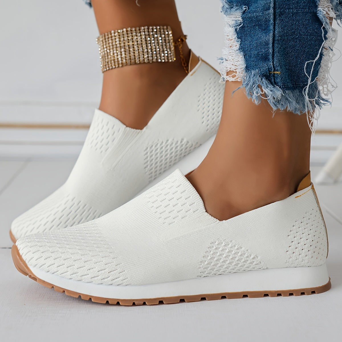 Isabelle - Baskets Chaussettes En Maille