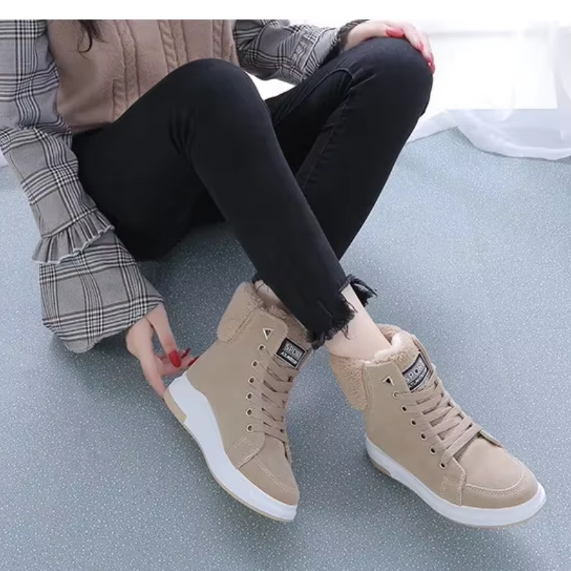Adèle - Chaussures D'Hiver Hautes Et Souples À Lacets Pour Dames