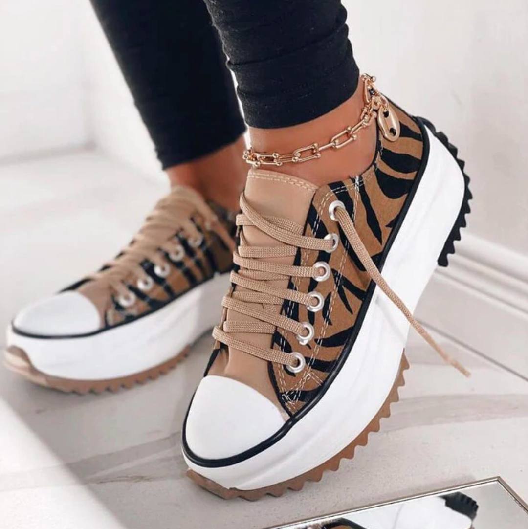 Baskets tendance à semelle surélevée