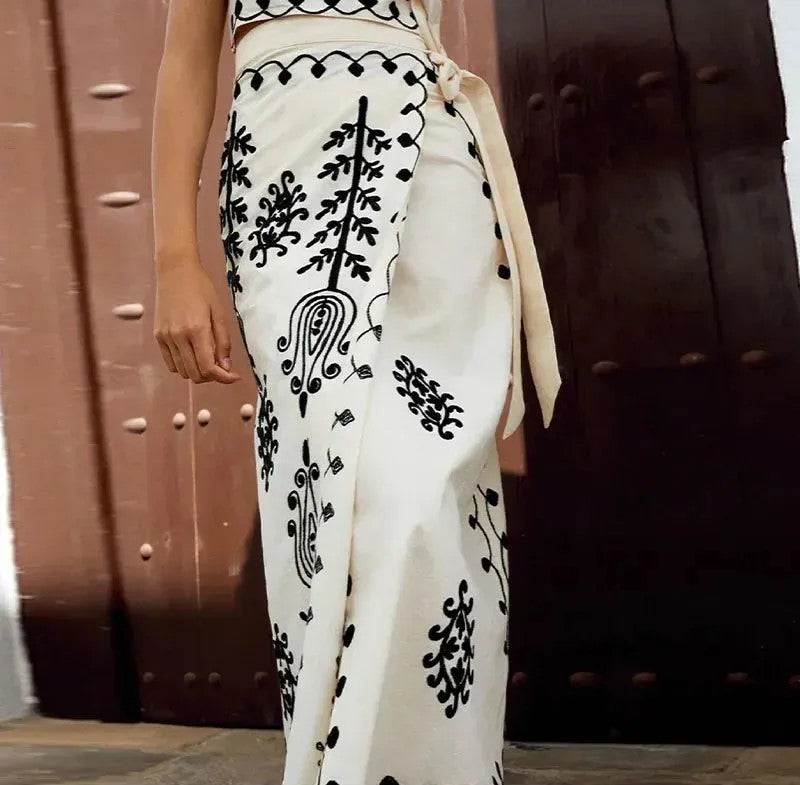 Graziella - Ensemble haut et jupe longue