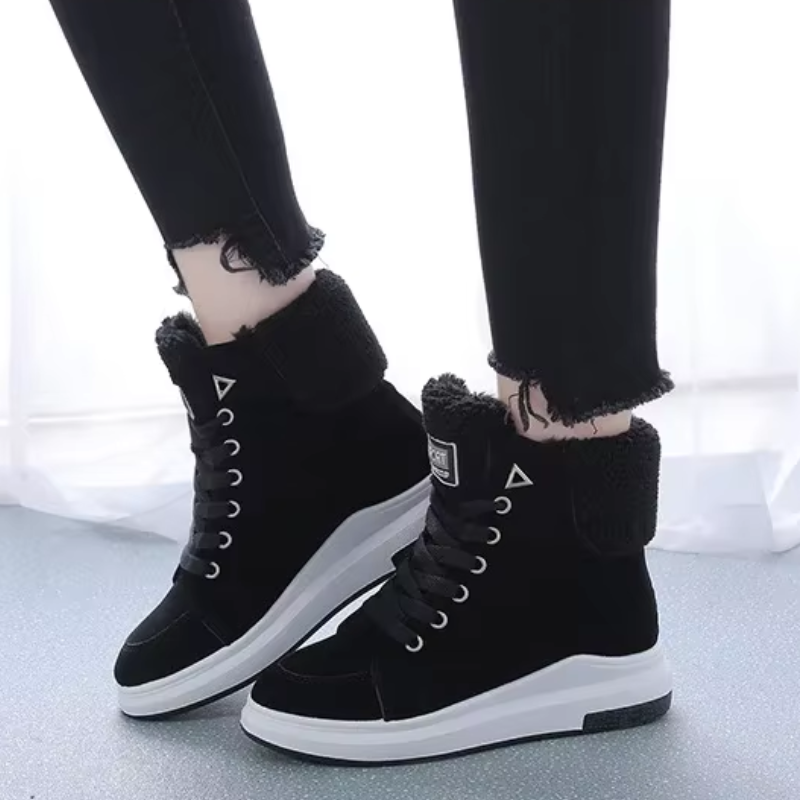 Adèle - Chaussures D'Hiver Hautes Et Souples À Lacets Pour Dames