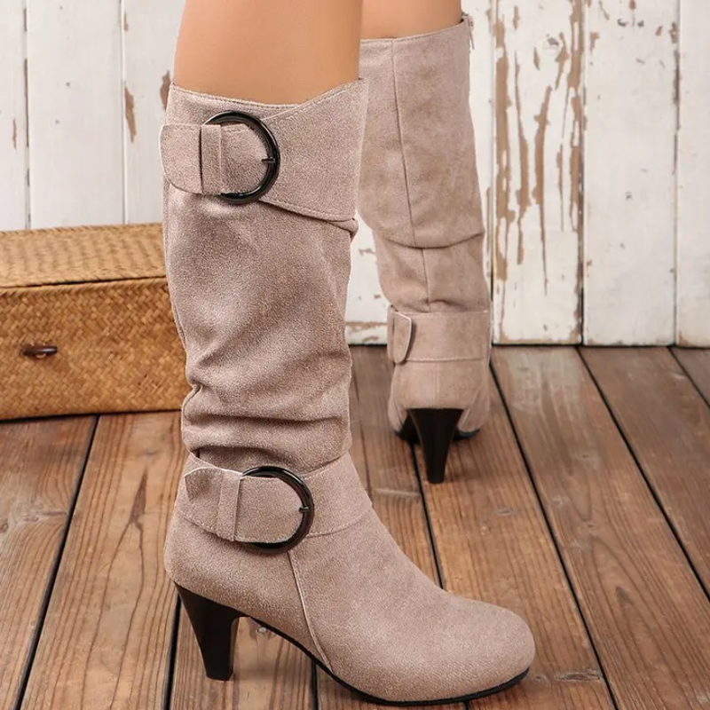 Bottes à bout rond avec boucle - Rheane