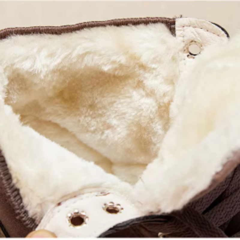 Élodie - Chaussures d'hiver élastiques à lettres imprimées pour dames