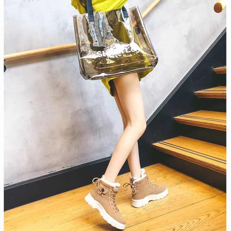 Camille - Chaussures hautes simples d'hiver pour dames