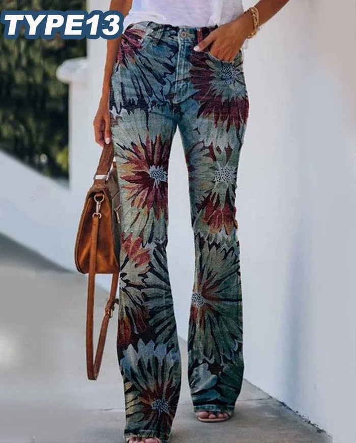 Nana - Jeans Ample à Fleurs