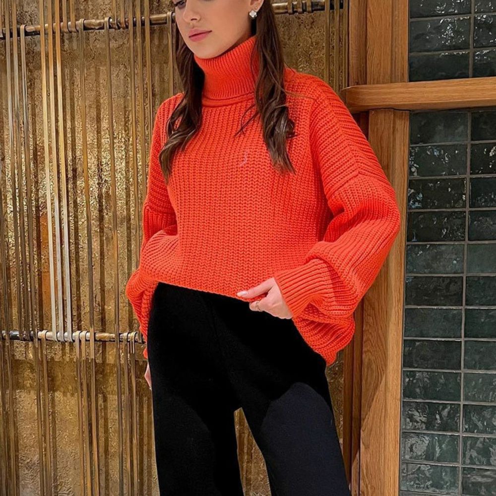 Ariadna - Pull en maille à col roulé