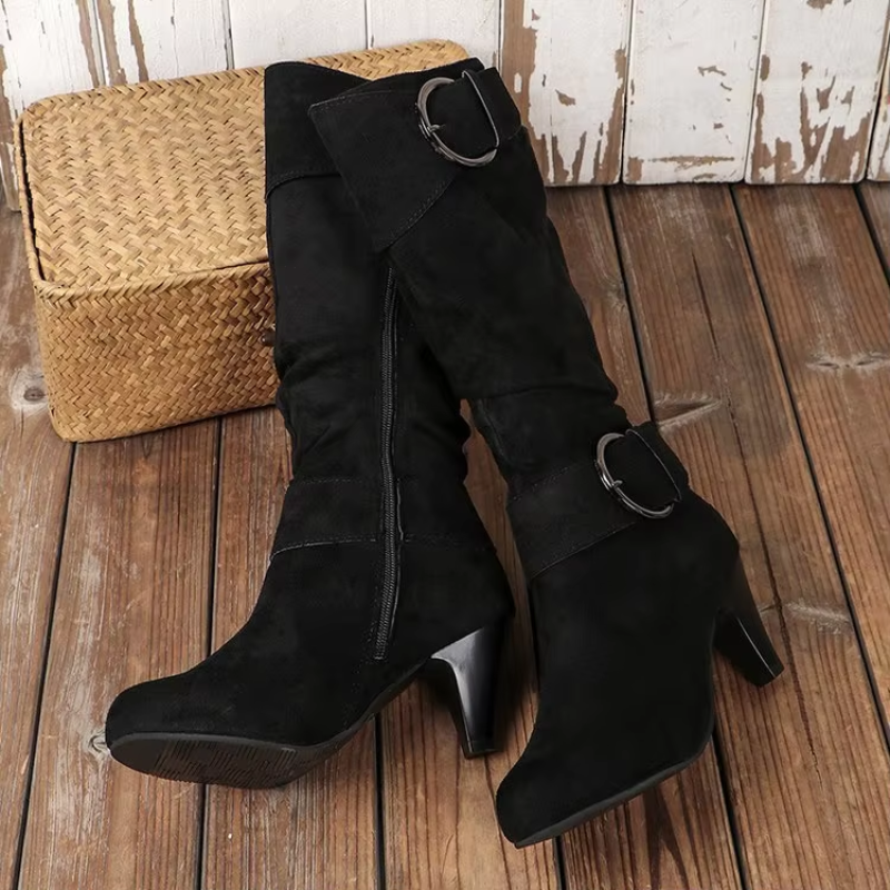 Bottes à bout rond avec boucle - Rheane