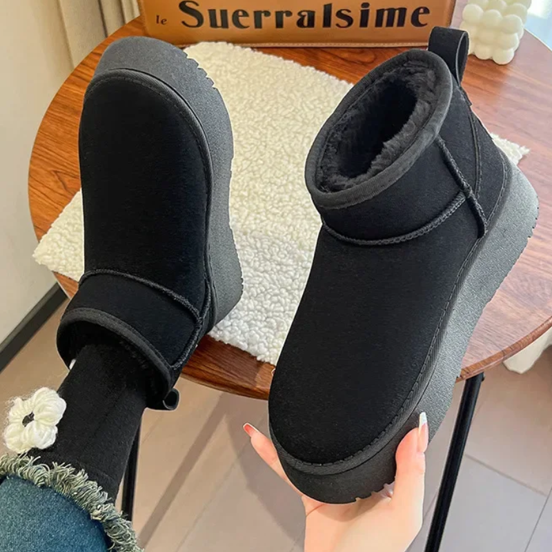 Élodie - Bottes d'hiver rembourrées à bout rond