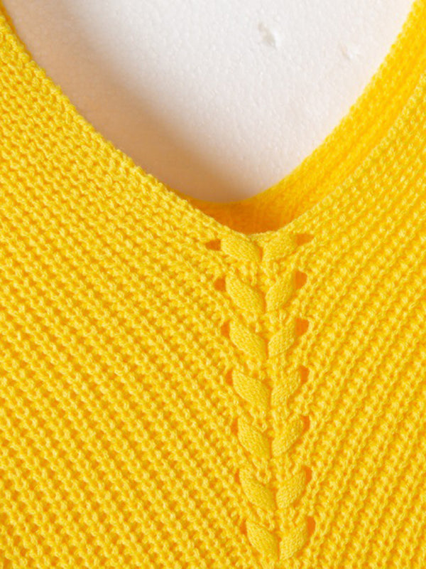 Pull élégant à col rond et coupe ample