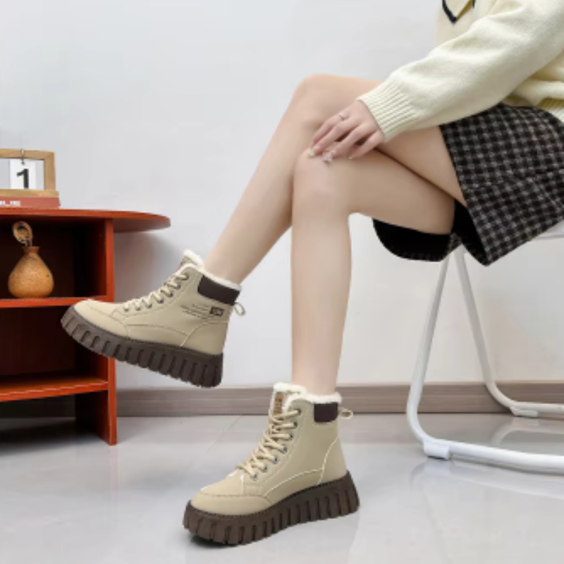 Isabelle - Chaussures d'hiver souples et imperméables à la fourrure pour dames