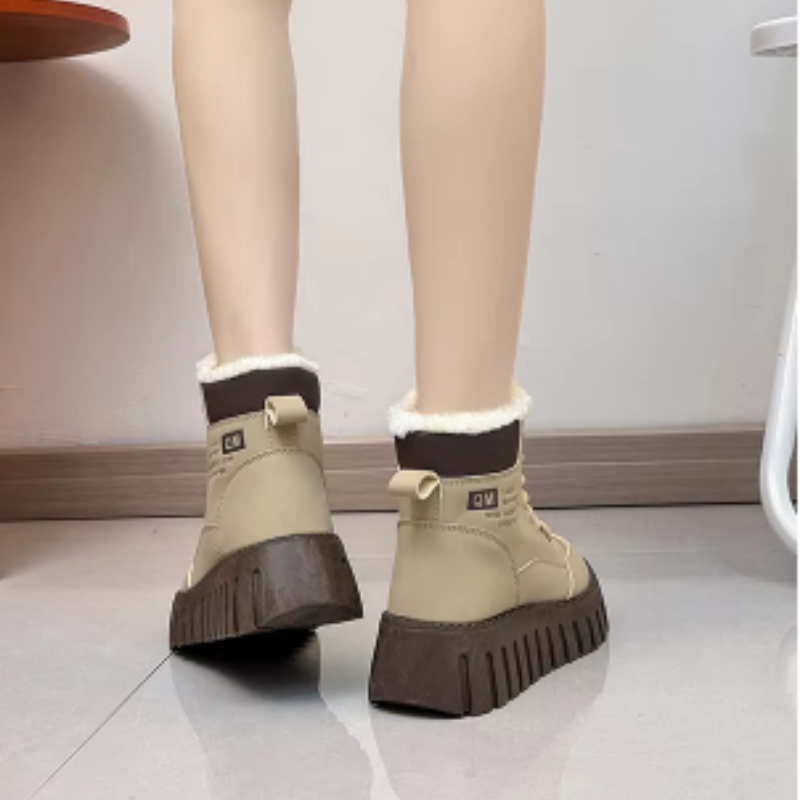 Isabelle - Chaussures d'hiver souples et imperméables à la fourrure pour dames