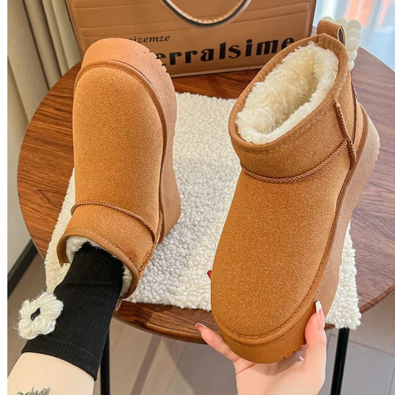 Élodie - Bottes d'hiver rembourrées à bout rond