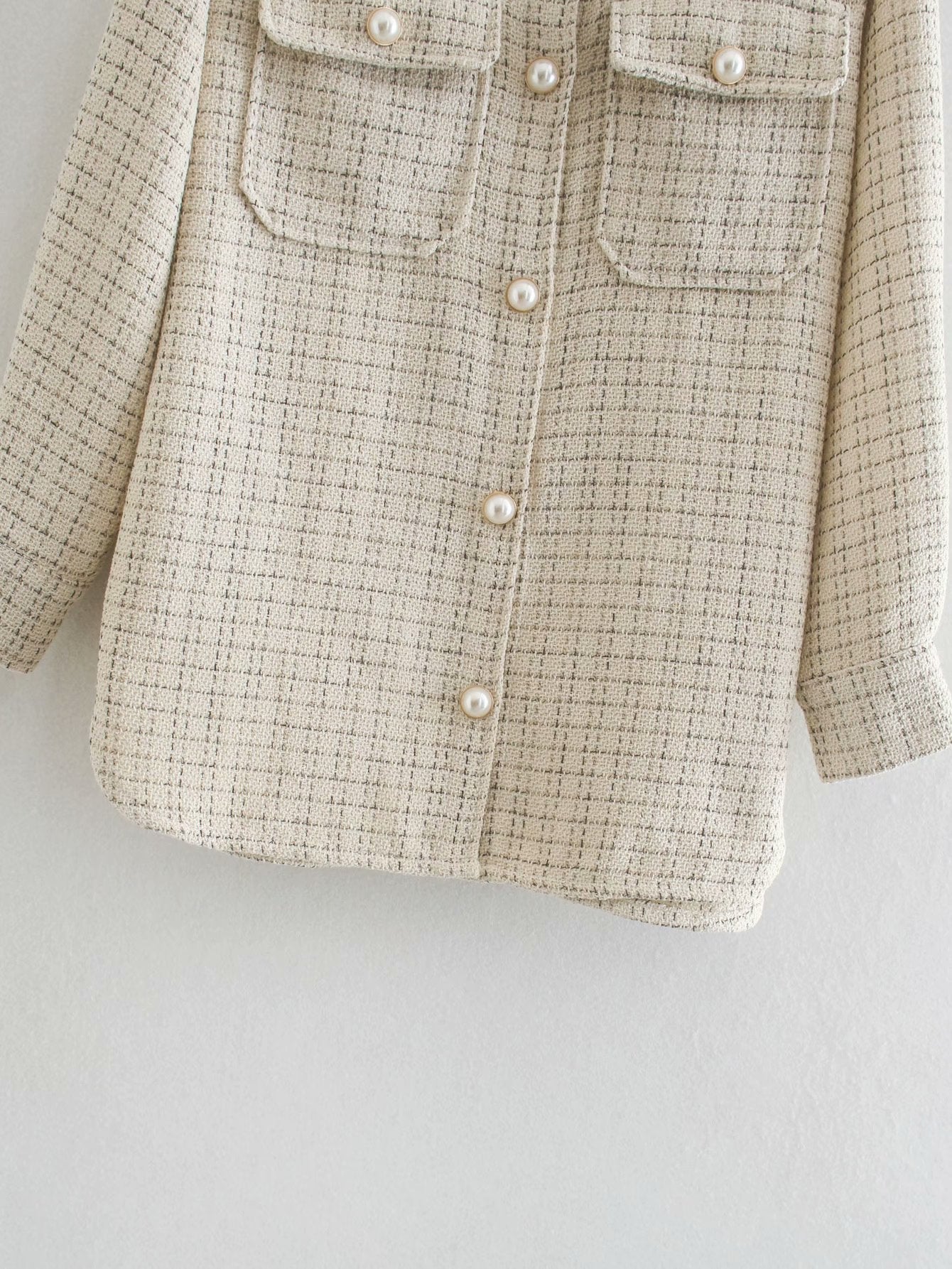 Carole - Manteau pour femmes avec boutons en perles