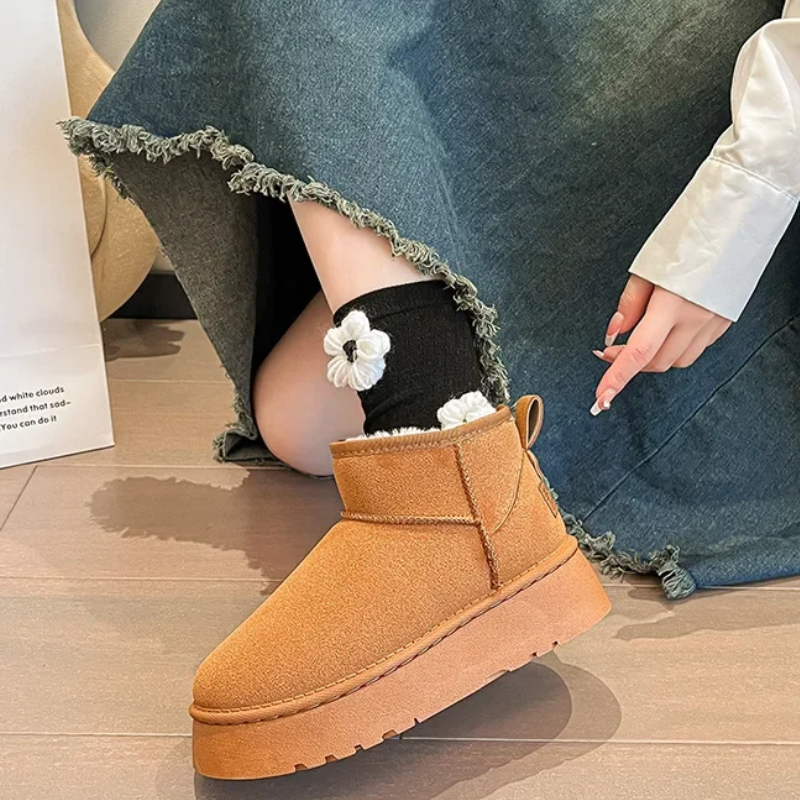 Élodie - Bottes d'hiver rembourrées à bout rond