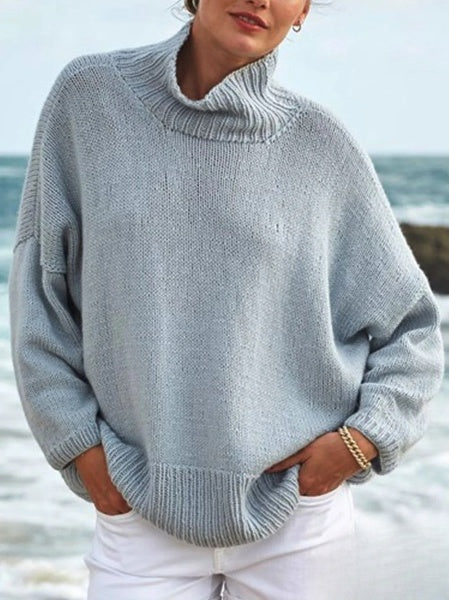 Pull bleu clair pour un quotidien cosy et stylé