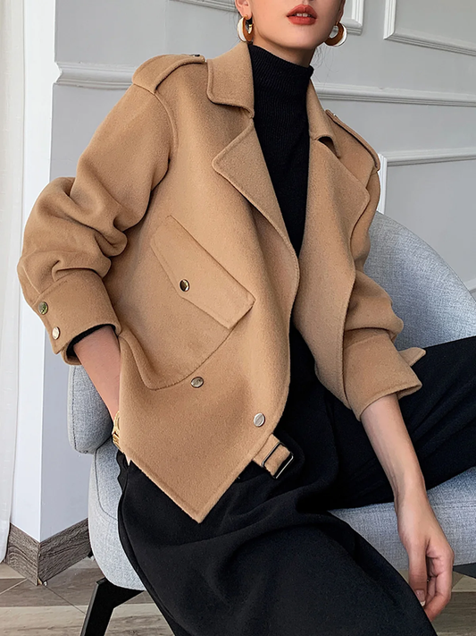 Veste élégante avec col châle simple