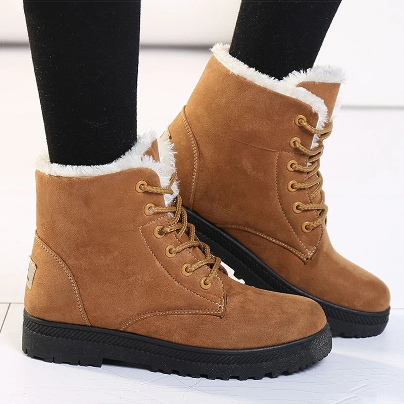 Esmee - Chaussures D'Hiver À Semelle Haute En Fourrure Pour Dames