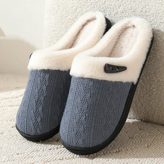 Chaussons plats en fausse fourrure - Gwenaelle