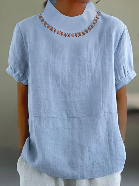 T-shirt stylé avec col et design original