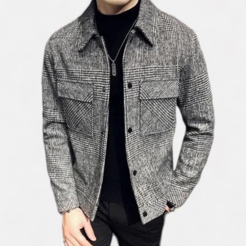 "Veste à Carreaux Classique pour Toutes les Saisons – Élégante et Polyvalente "