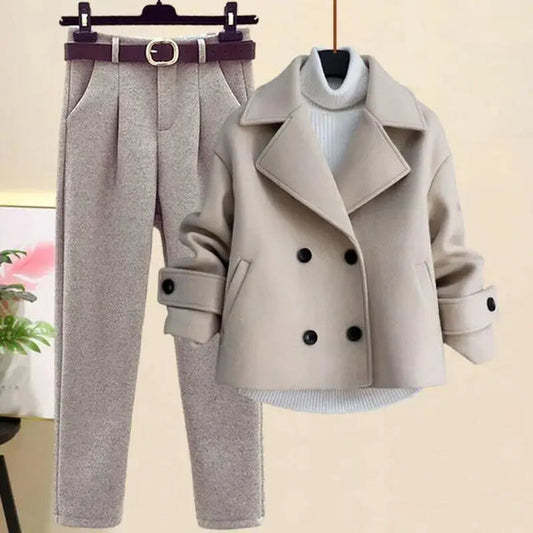 Ensemble hiver trois pièces : Style et confort par temps froid
