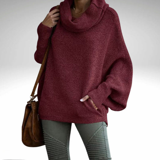 Evelyn - Col Roulé Oversize Chaud pour Femmes