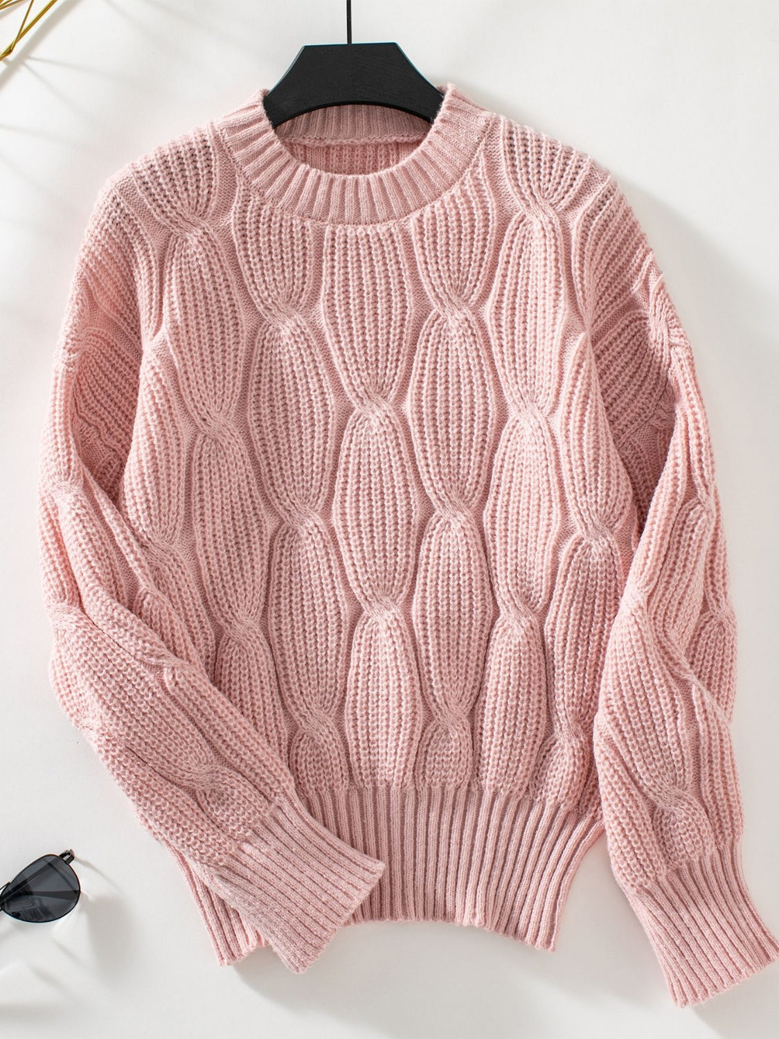Mila - Pull à col rond et épaules tombantes pour femme