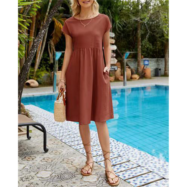 Kasandra - Robe midi d'été en coton