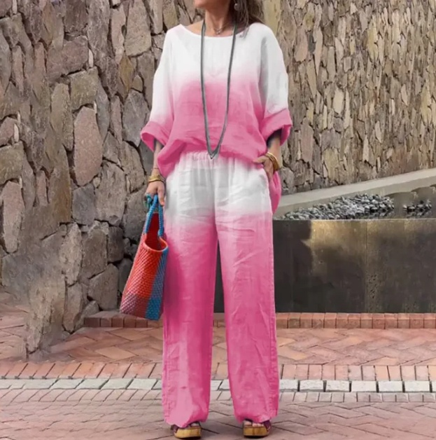 Rehaussez votre style avec l'ensemble en lin Maite pour femme !