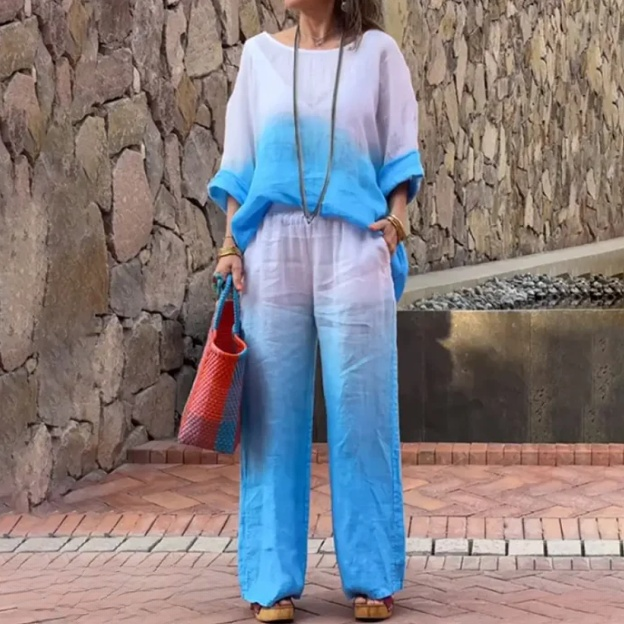 Rehaussez votre style avec l'ensemble en lin Maite pour femme !