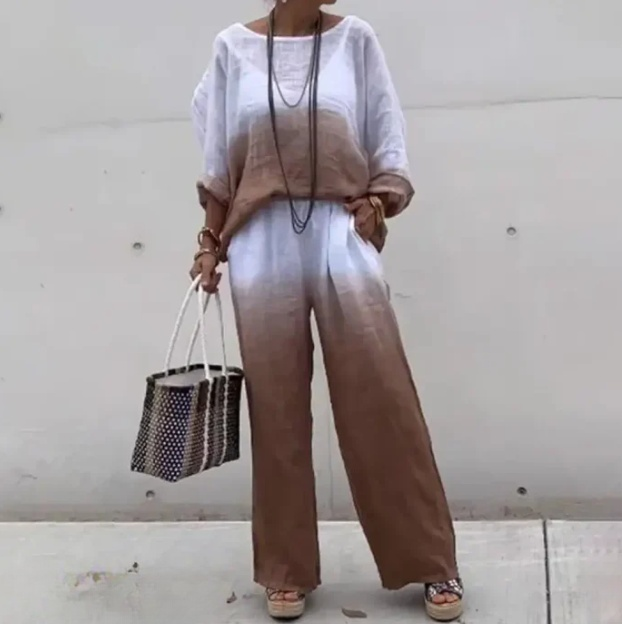 Rehaussez votre style avec l'ensemble en lin Maite pour femme !
