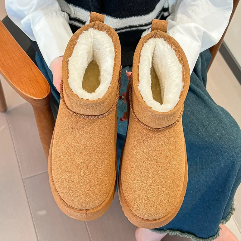 Élodie - Bottes d'hiver rembourrées à bout rond